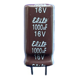 1x Capacitor Eletrolitico 1000uf/16v Rd. 105º 10x20mm Elite