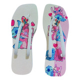 Chinelo Havaianas Lillo Stich Com Glitter Casal Namorados