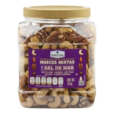 Nueces Mixtas Con Sal De Mar 1 Kg | Envío gratis