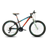 Bicicleta Mtb Venzo Skyline Evo 29 21v Freno Hid. Ne/ro/cel Color Negro/teal/rojo Tamaño Del Cuadro 20