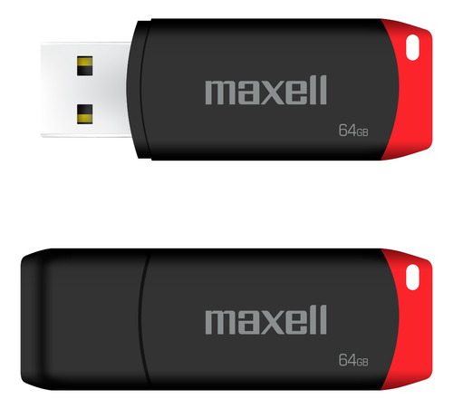Pendrive Usb 64gb Maxell Usbpd-64 Compatible Mac Y Windows Color Rojo Compacto