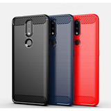 Funda Para Nokia 2.4 24m Carbono Antishock + Vidrio Full 9d