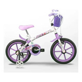 Bicicleta Infantil Aro 16 Pinkbr Trackbikes Branca/lilas Neo