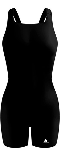 Traje De Baño Dama Basic Solid Jammer Espalda Cuadrada Negro