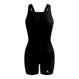 Traje De Baño Dama Basic Solid Jammer Espalda Cuadrada Negro