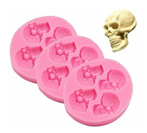 Chocolate Candy Molds, Halloween Skulls Silicone, Fondant Mo