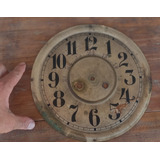 Antiguo Cuadrante De Reloj En Bronce 26,3cm Diam.