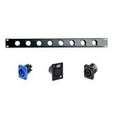 Placa Rack Xlr Canon Power Con Dj Sonido Centro Carga 