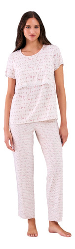 Pijama Maternal Manga Corta Pantalon Sweet Lady 2684-24