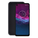 Funda Negra De Tpu Para Motorola One Action/moto P40 Powe