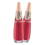 Esmalte De Uñas Cremoso Impala De 2 Unidades Color Rosa-escuro