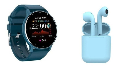 Reloj Inteligente Smartwatch Zl02+i12 Audífonos Inalámbricos