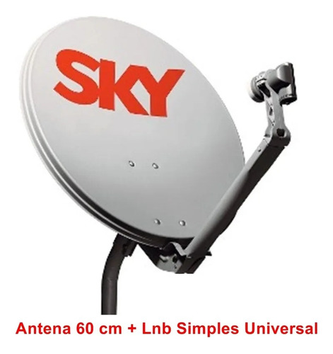 Banda Ku 60cm Antena Bipartida + Lnb Simples