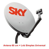 Banda Ku 60cm Antena Bipartida + Lnb Simples