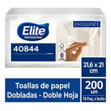 9 Paquetes De Toalla Interfoliada Elite, D/h, 200 Hojas