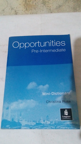 Opportunities Pre Intermediate - Mini Dictionary (usado)