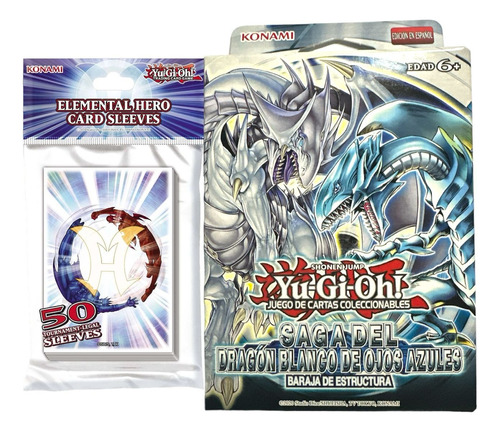 Yugioh Saga Del Dragon Blanco De Ojos Azules+micas Heroes