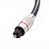 Cable Optico Toslink Fibra Optica Dorada 1 Mts Audio Digital