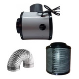Combo Indoor Extractor Lateral 4 3vel Filtro Carbon 20cm
