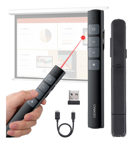 Rechargeable Wireless Laser Pointer Demonstrator 100m Usb