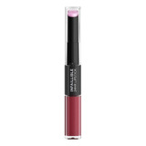 L'oréal Paris Lipstick Infallible 24hr X3 Dos Pasos 302 Rose Eternite Brillo