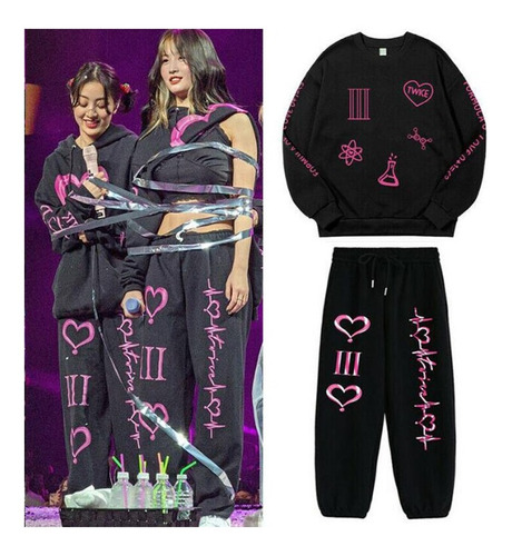 Chándal Casual Kpop Twice 4th World Tour Iii Para Mujer