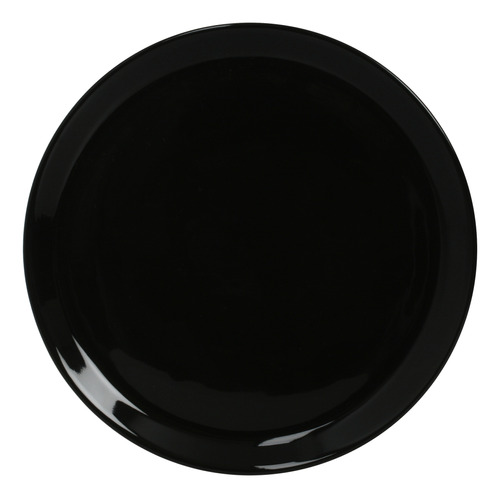 Plato Playo Ceramica Negro 26 Cm Importado