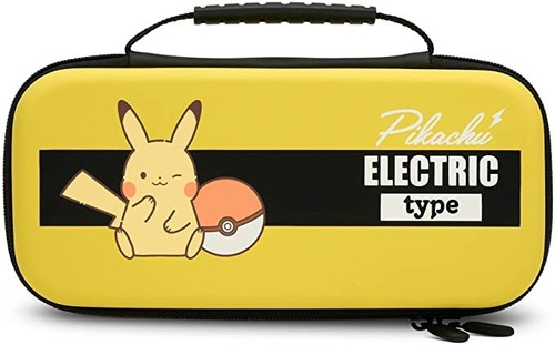 Estuche Case Para Nintendo Switch Pikachu Electric Type