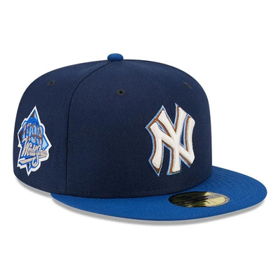 New Era Gorra N Y Yankees Blue Patch Mlb 59fifty Cerrada Azul Marino 7 3\u002F8 | Envío gratis