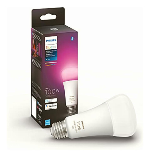 Foco Inteligente Philips Hue A21 Luz Multicolor Y Blanca 16w