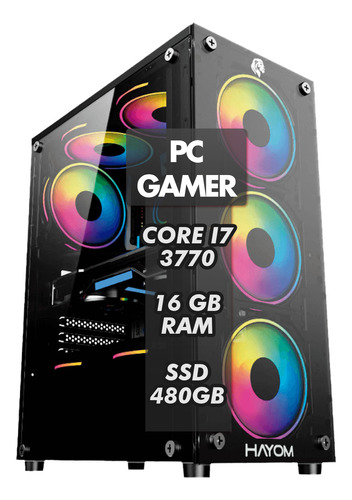 Cpu Pc Gamer Intel Barato Core I7 3.4ghz 16gb Ssd 480gb 500w