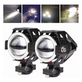 X2 Lámpara Luz Foco Neblinero Led U5 Universal Para Moto