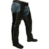 Chaparreras De Piel Biker 100% Natural Talla 40