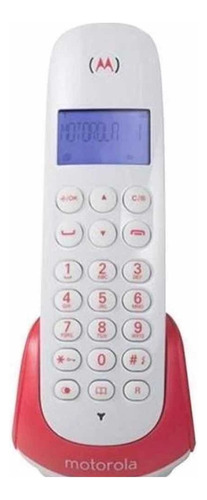 Telefone Motorola Moto700 Sem Fio - Cor Branco/vermelho