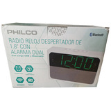 Rádio Relógio Digital Philco Fm Bluetooth Dual Alarme 