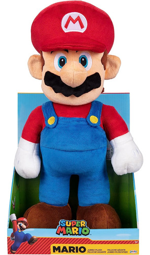 World Of Nintendo Super Mario Mario Jumbo Plush Figura De Ju