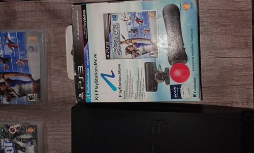 Ps3slim500gb+liberadahen+kitmove+juegosdigyfisic+tiendagrati