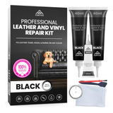 Kit Profesional  Fortivo Reparacion De Vinilo Y Cuero Negro 