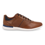 Zapato Casual Vazza Color Maple Suela Blanca Para Hombre