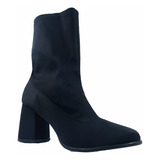 Botas Botines Calcetin Stresh Pegadas T Piel Tacon Moda Dama