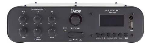 Amplificador Ll Nca Sa100bt Optical S/l 100w Cor Preto Potência De Saída Rms 100 W