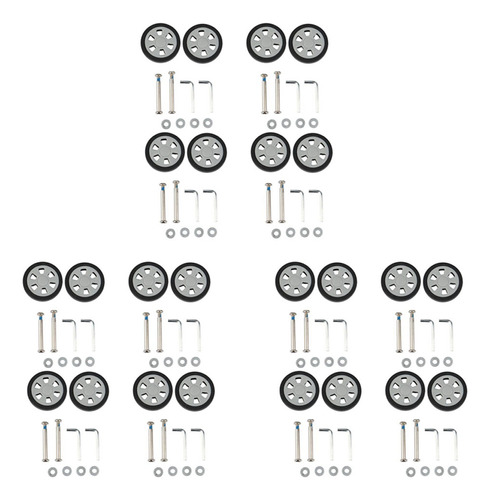 Rollo De Poleas Para Equipaje, Ruedas, Equipaje, 24 Unidades