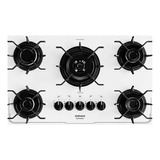 Cooktop A Gás 5 Bocas Itatiaia Itamaster Tripla Chama Branco