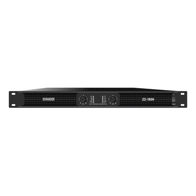Amplificador Skrander Z2-1800, 1800W rms por canal, compatible con subwofer de 18 de 700 a 1000w, y medios agudos de 12 y 15, inmune a variaciones de voltaje, opera de 95 a 265V, equipo profesional | Meses sin interés
