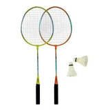 Set Juego Badminton Sixzero 2 Raquetas + 2 Plumas Y Funda