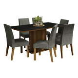 Juego Comedor Mesa Tapa Madera 6 Sillas Renata Madesa M/n/p