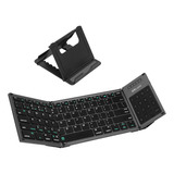 Wireless Folding Keyboard Full-size With 2-in-1 Touchpad