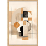 Quadro Decorativo Abstrato 90x60 Moderno Moldura Virtual 3d