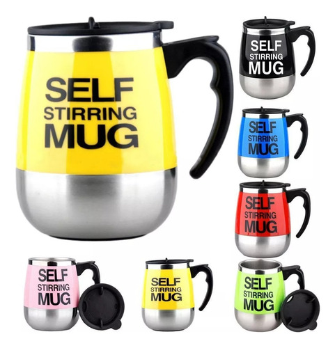 Caneca Mixer Elétrica Self Stirring Mug Café C/ Leite & Cia