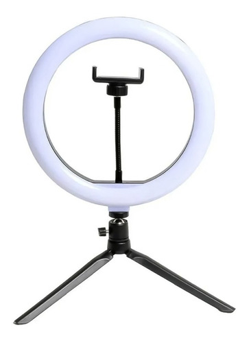 Aro De Luz Led 26cm Con Trípode Extensor Para Mesa Tik Tok 